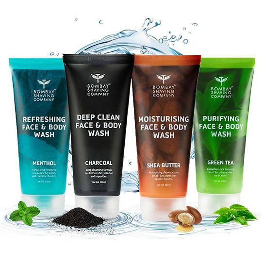 Bombay Shaving Company Ultimate Face & Body Wash Combo | Grocsy