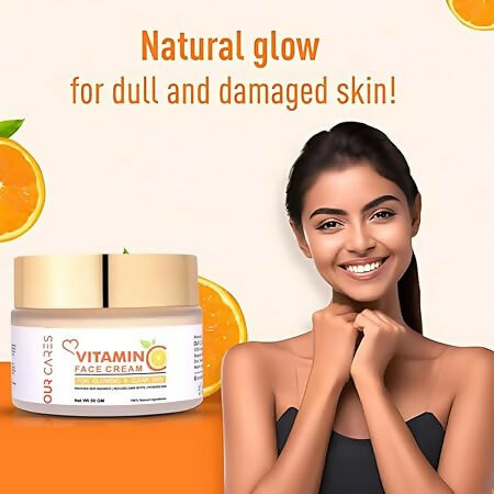 Our Cares Vitamin C Face Cream for Glowing & Clear Skin | Grocsy