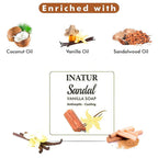 Inatur Sandal and Vanilla Sugar Soap | Grocsy