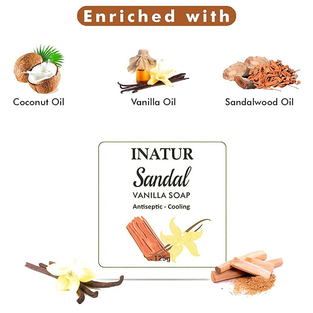 Inatur Sandal and Vanilla Sugar Soap | Grocsy