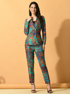 Myshka Women's Multi Printed Ombre Jacket | Grocsy