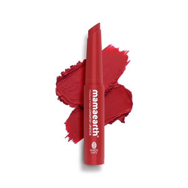 Mamaearth Moisture Matte Longstay Mini Lipstick - Raspberry Scarlet | Grocsy