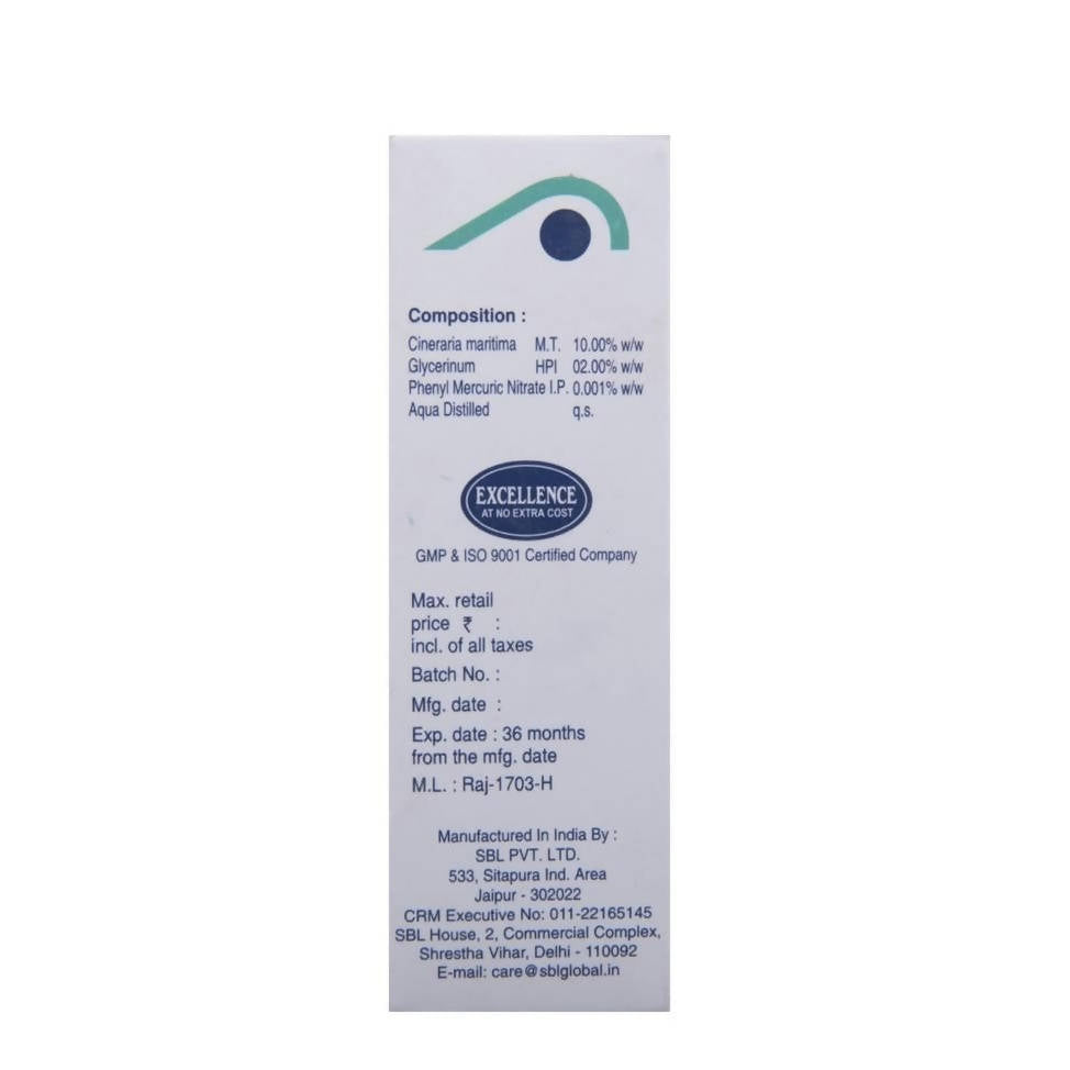 SBL Homeopathy C-ineraria Maritima 10 % Eye Drops | Grocsy