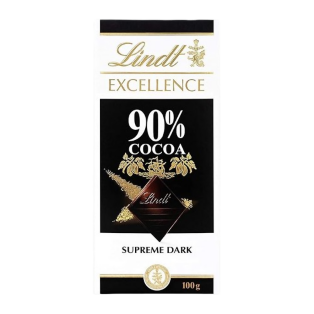 Lindt Excellence 90% Cocoa Dark Supreme Chocolate | Grocsy