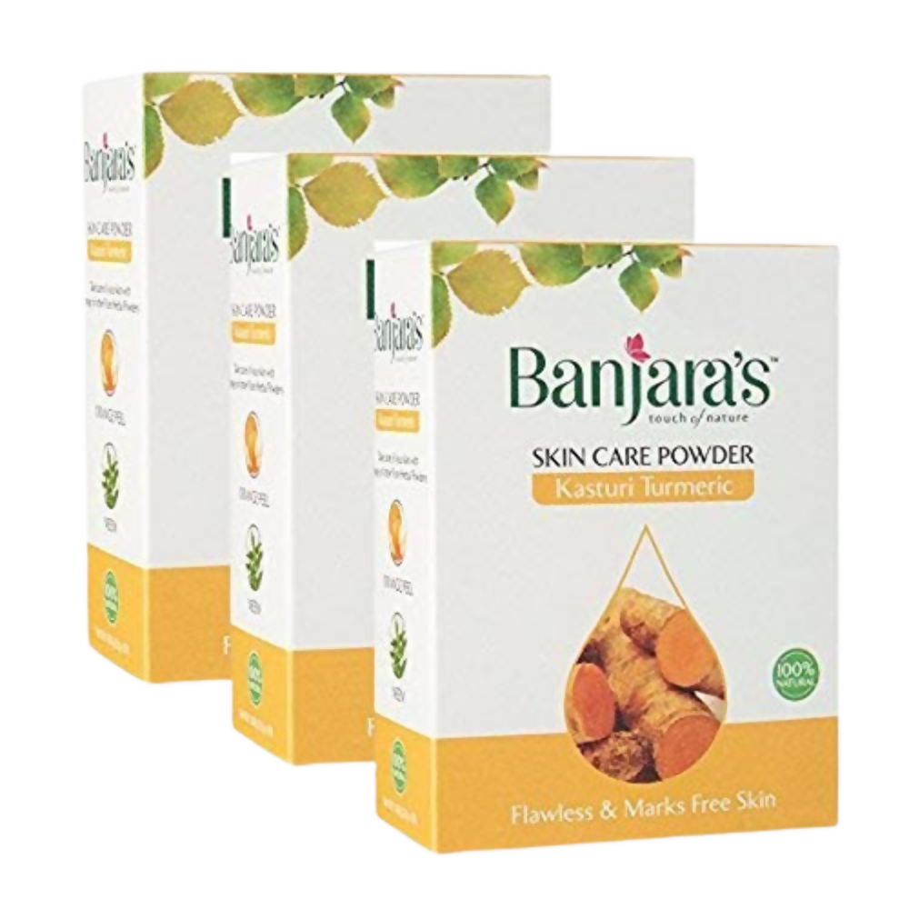 Banjara's Kasturi Turmeric Skin Care Powder | Grocsy