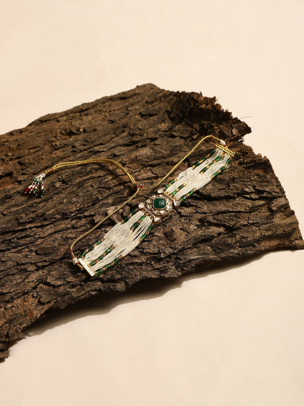 Women's Gold-Polished Necklace - Ruby Raang | Grocsy