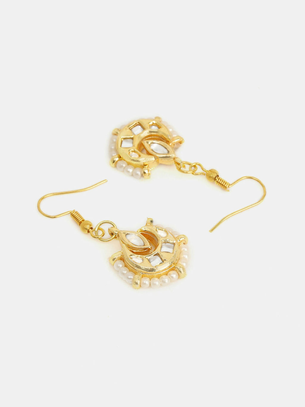 Ruby Raang Kundan Maang Tikka With Earrings | Grocsy