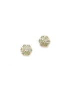 stone stud (Gold) - Ruby Raang | Grocsy