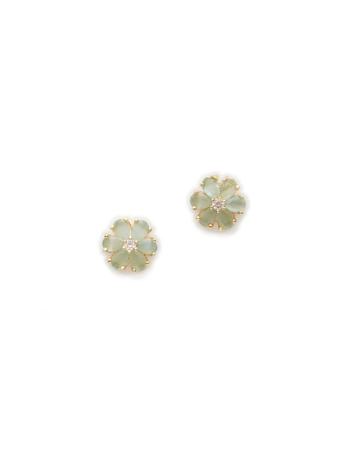 stone stud (Gold) - Ruby Raang | Grocsy