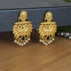 Joban Fashion Women Matte Gold Brass Earrings | Grocsy