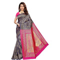 Vamika Banarasi Jaquard Blue Weaving Saree (BANARASI 02) | Grocsy