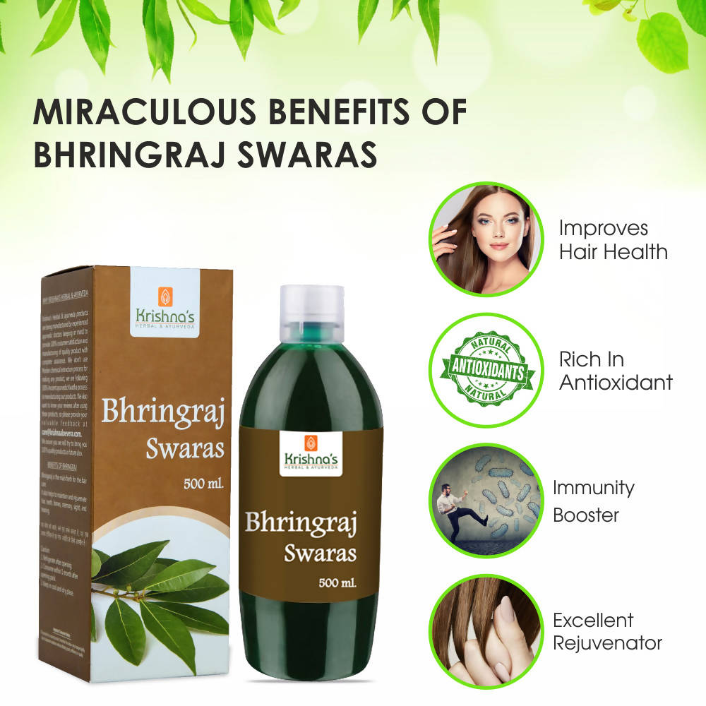 Krishna's Herbal & Ayurveda Bhringraj Swaras | Grocsy