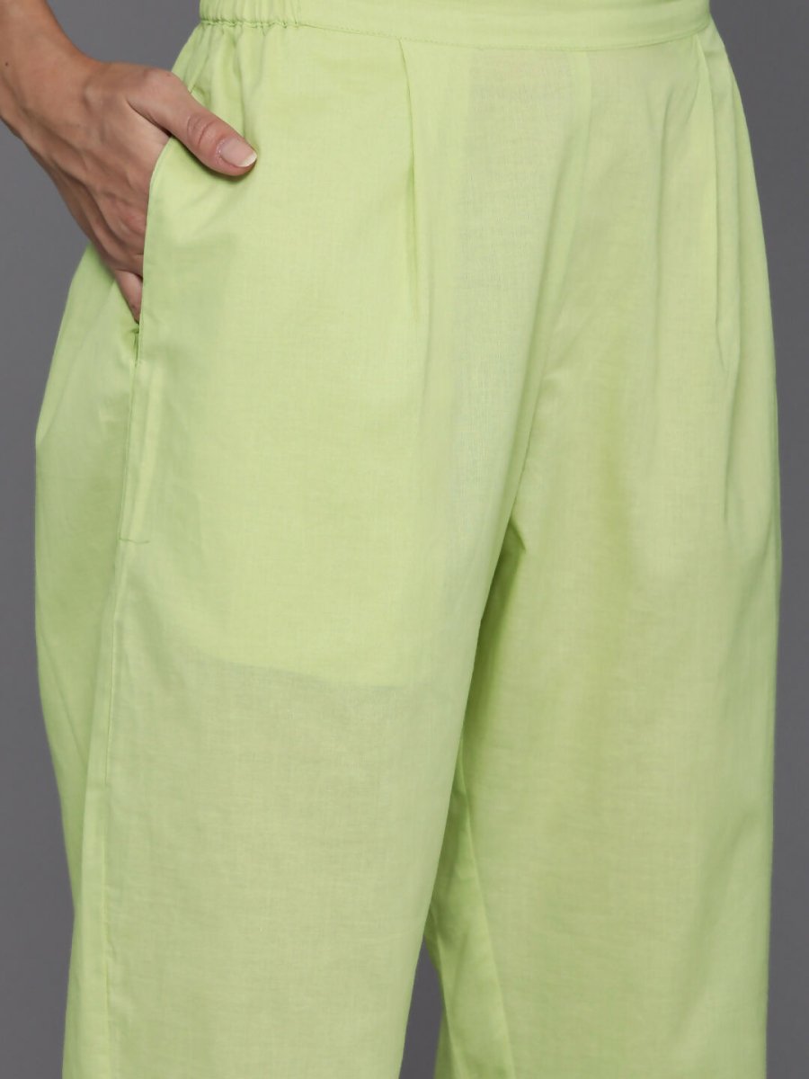 Ahalyaa Women's Traditional wear Kurta Set - Green | Grocsy
