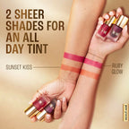 Lakme 9To5 Double Duty Lip & Cheek Water Stain, Transferproof & Long Lasting , Sunset Kiss | Grocsy