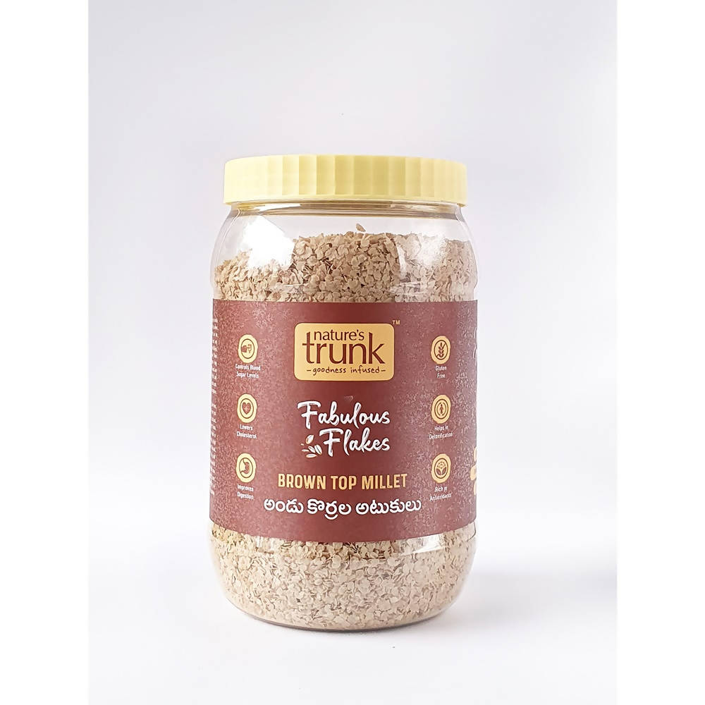 Nature's Trunk Brown Top Millet Flakes | Grocsy