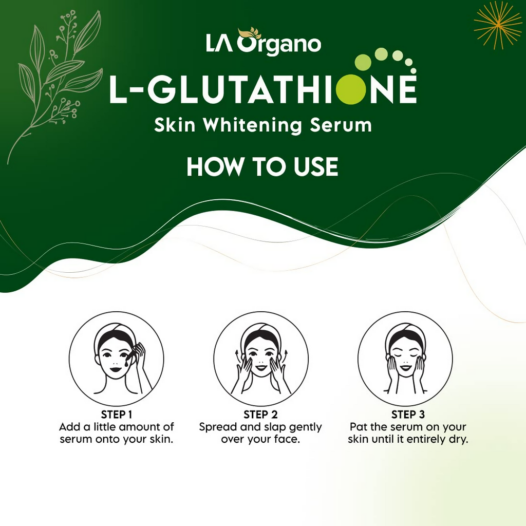 LA Organo L-Glutathione Serum For Skin Whitening | Grocsy