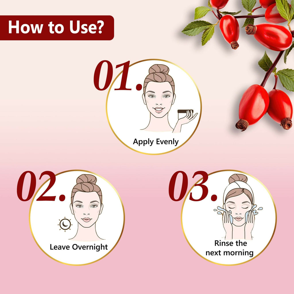 Good Vibes Rosehip Hydrating Glow Night Cream - Nourshing, Skin renewing, Sleep treatment | Grocsy