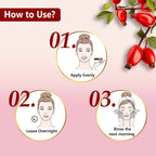 Good Vibes Rosehip Hydrating Glow Night Cream - Nourshing, Skin renewing, Sleep treatment | Grocsy