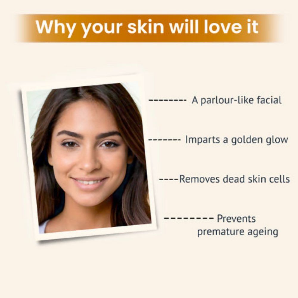 Alps Goodness Gold Glow Facial Kit - Saffron | Grocsy