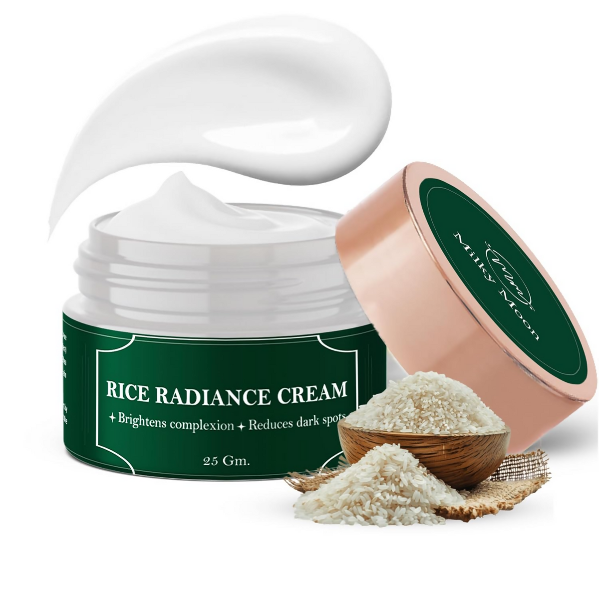 Milky Moon Rice Radiance Cream for Reduces Dark Spots & Brightens Complexion | Grocsy