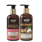 Wow Skin Science Frizz Defy Luster Shampoo and Coconut Milk Hair Conditioner | Grocsy