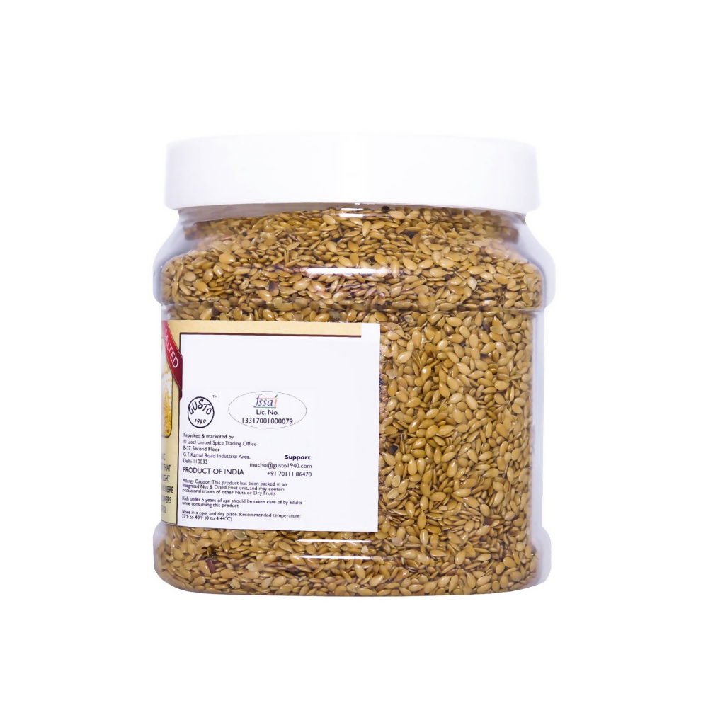 Tassyam Organics Roasted Salted Golden Flax Seed | Grocsy