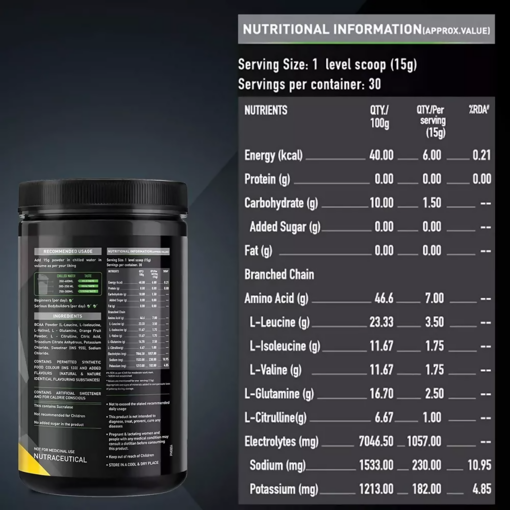 MuscleBlaze Bcaa Pro Bluberry Lemonade | Grocsy