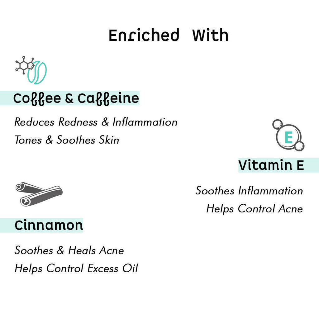 mCaffeine Anti Acne Coffee Foaming Face Wash | Grocsy