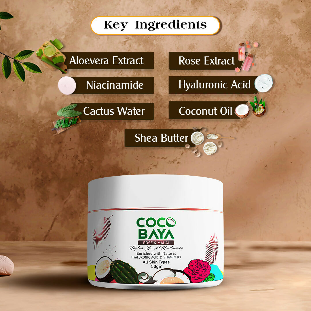Cocobaya Rose & Malai Moisturizer | Grocsy