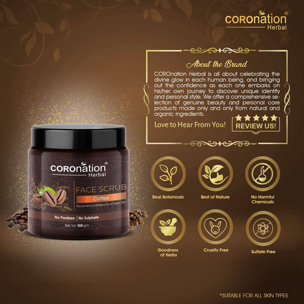 Coronation Herbal Coffee Face Scrub | Grocsy