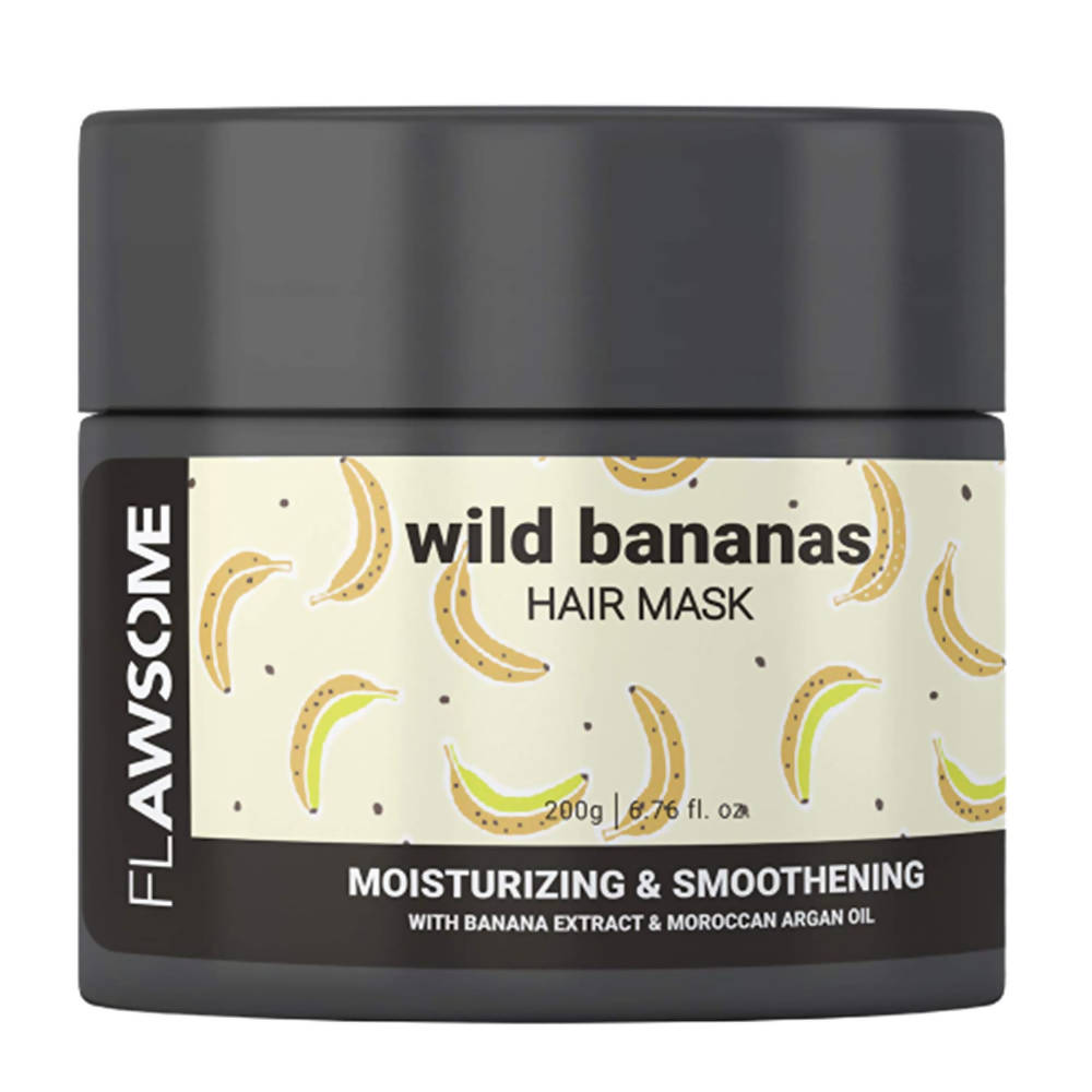 Flawsome Wild Bananas Moisturizing & Smoothening Hair Mask | Grocsy