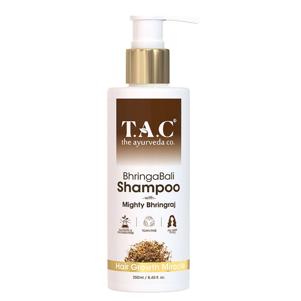 TAC - The Ayurveda Co. Bhringabali Hair Cleanser (Shampoo) for Hairfall Contrl, Anti Dandruff | Grocsy