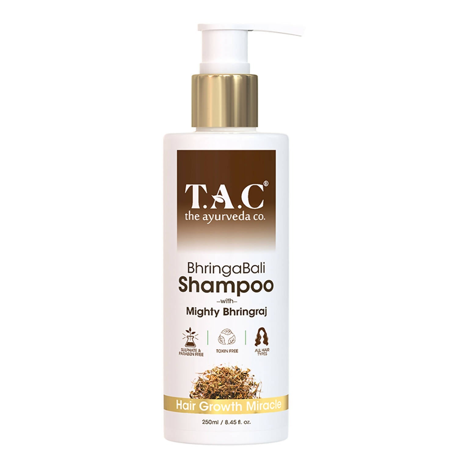 TAC - The Ayurveda Co. Bhringabali Hair Cleanser (Shampoo) for Hairfall Contrl, Anti Dandruff | Grocsy