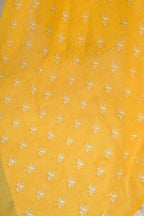 Vastranavya Yellow Digital Printed Linen Ready To Wear Designer Saree with Unstitched Blouse | Grocsy