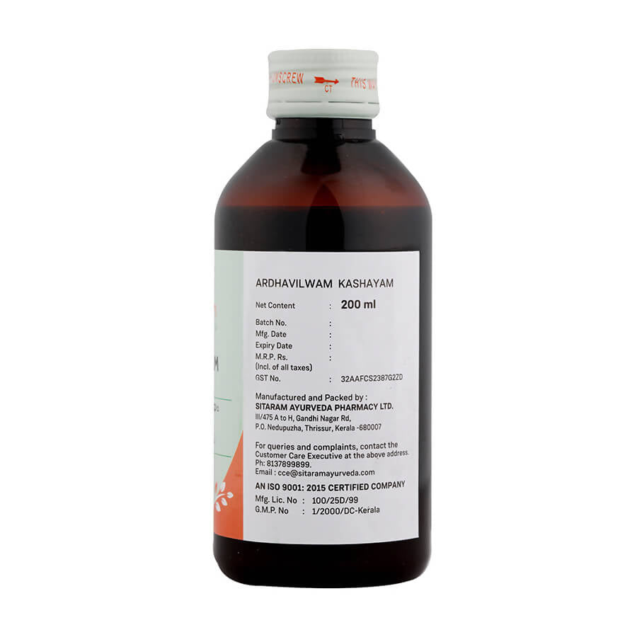 Sitaram Ayurveda Ardhavilwam Kashayam | Grocsy