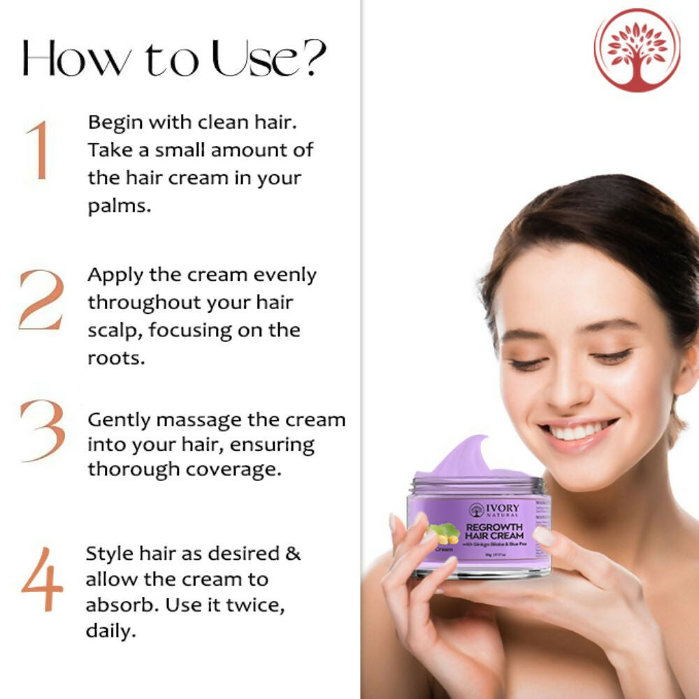Ivory Natural Hair Growth Cream For Stronger, Healthier Hair | Grocsy