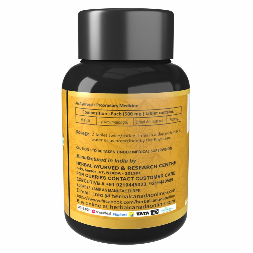 Herbal Canada Haldi Tablets | Grocsy