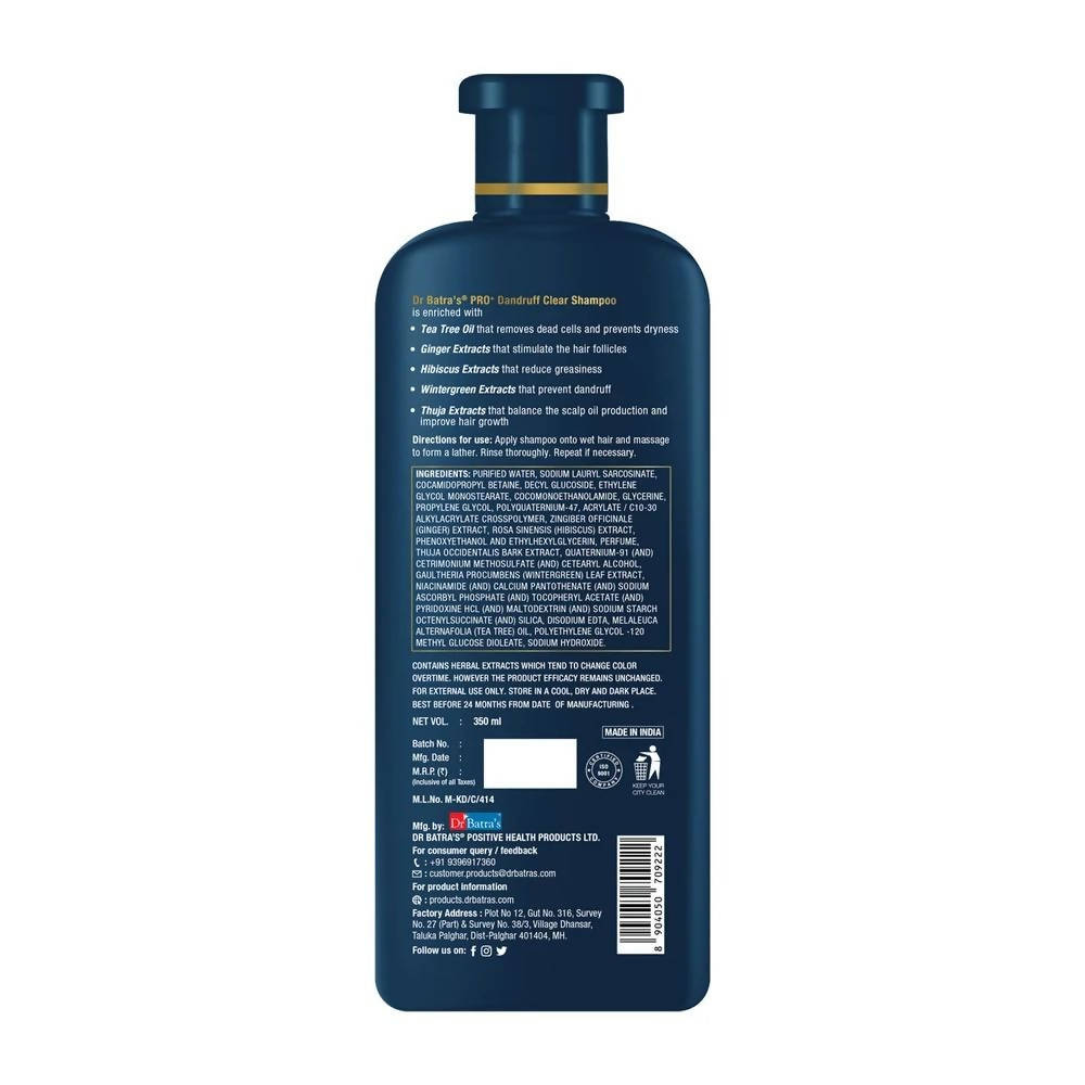 Dr. Batra's Pro+ Dandruff Clear Shampoo | Grocsy