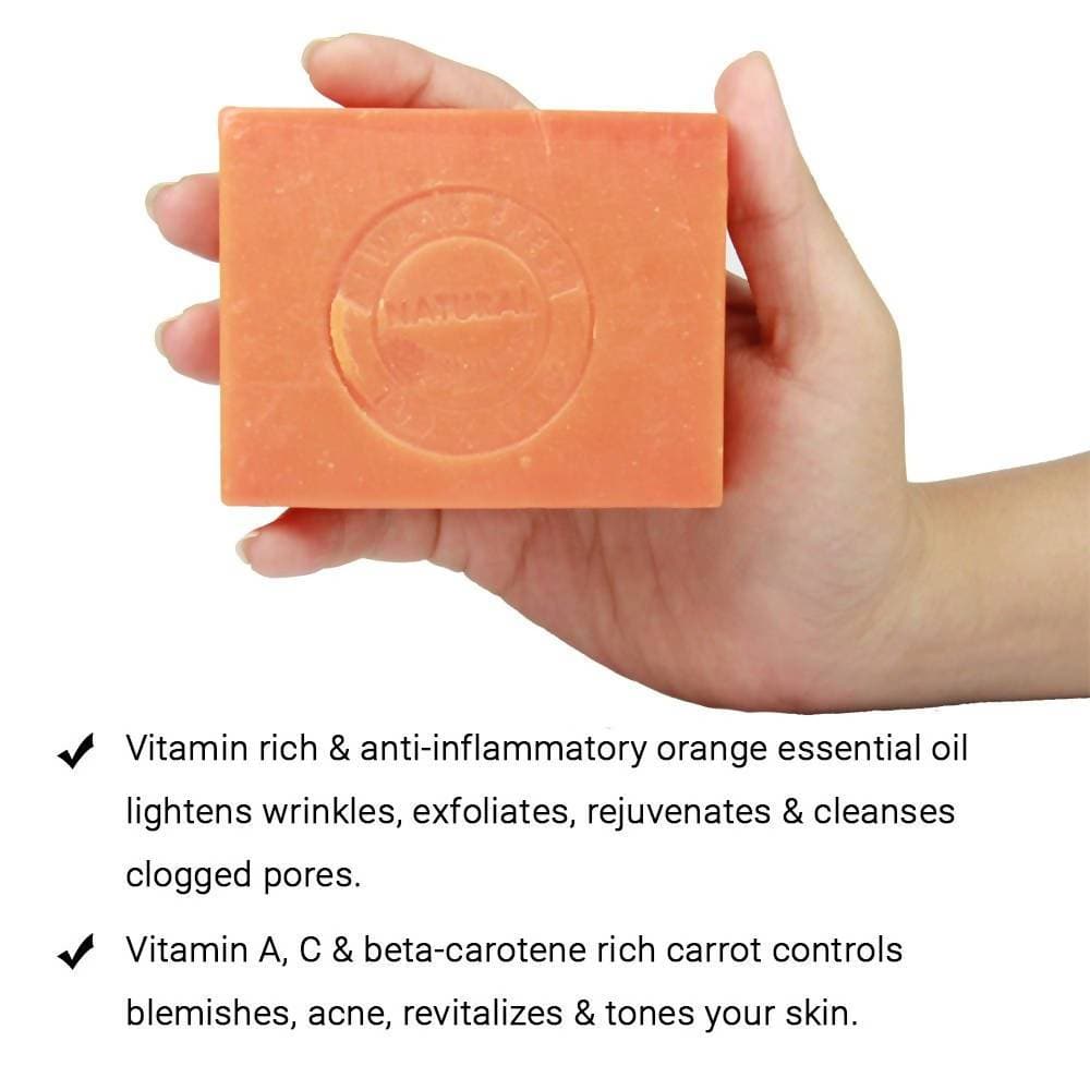 Soulflower Orange Carrot Soap | Grocsy