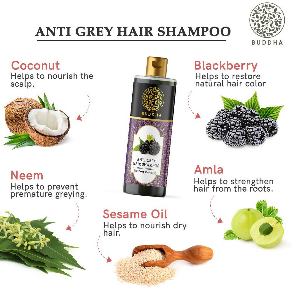 Buddha Natural Grey Hair Shampoo | Grocsy
