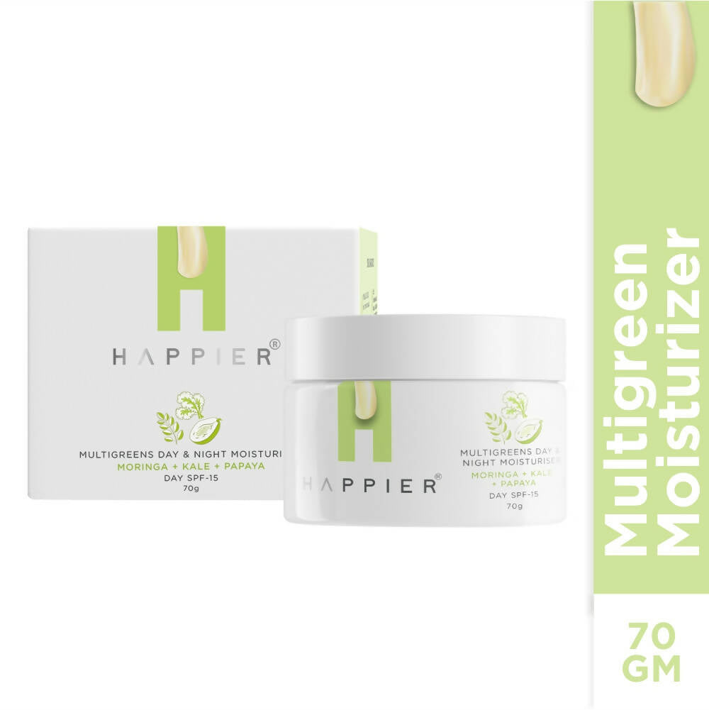 Happier Multigreens Day & Night Moisturiser | Grocsy