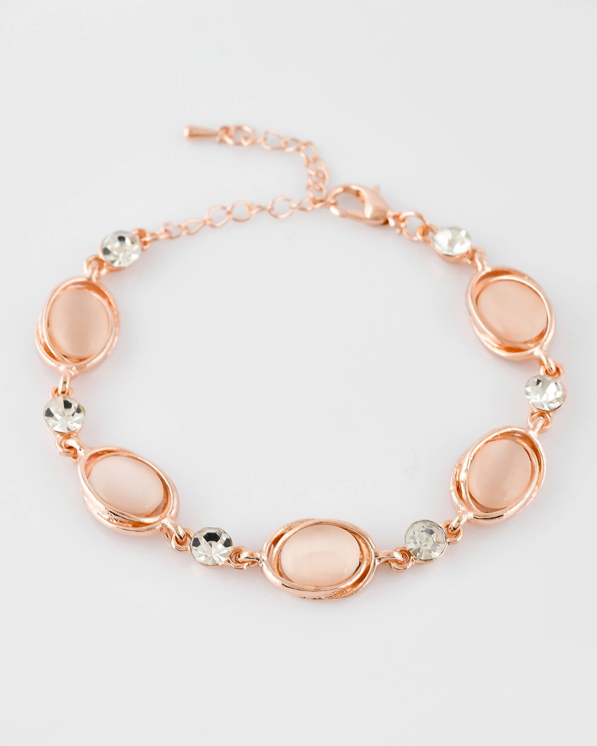 VOJ Stainless Steel Pearl Gold-Polished Bracelet | Grocsy