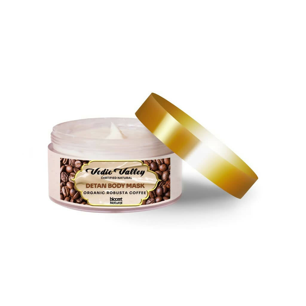 Vedic Valley Detan Body Mask Organic Robusta Coffee | Grocsy