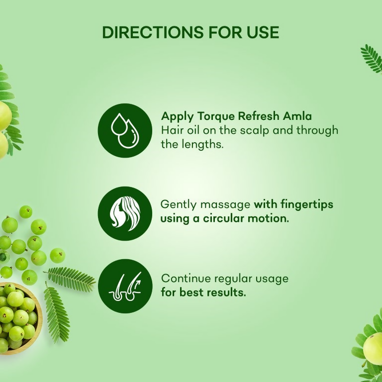 Torque's Refresh Amla Hair Oil For Strong, Long And Thick Hair | Grocsy