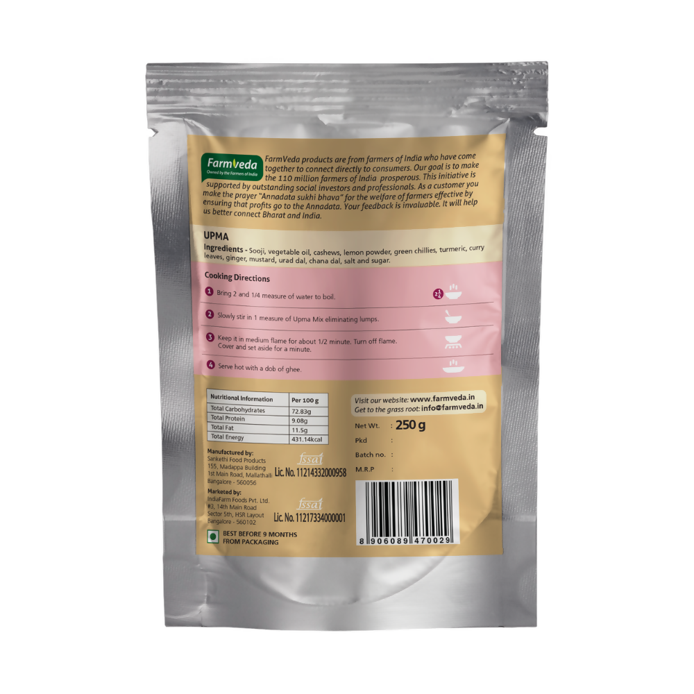 Farmveda Instant Mix- Upma | Grocsy