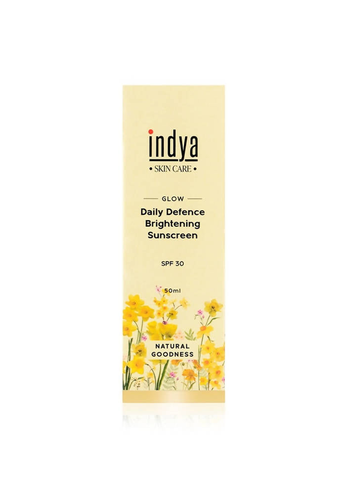 Indya Daily Defence Brightening Sunscreen SPF 30 | Grocsy