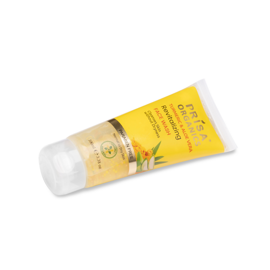 Prisa Organics Turmeric & Aloevera Revitalizing Face Wash | Grocsy