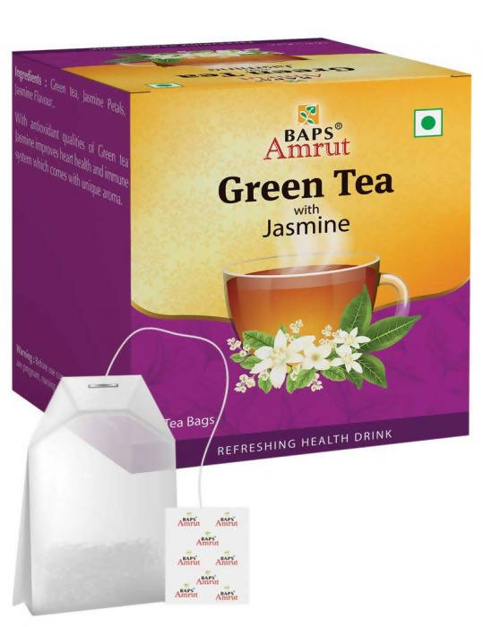 Baps Amrut Green Tea with Jasmine | Grocsy