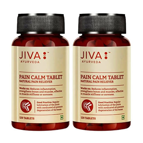 Jiva Ayurveda Pain Calm Tablets | Grocsy