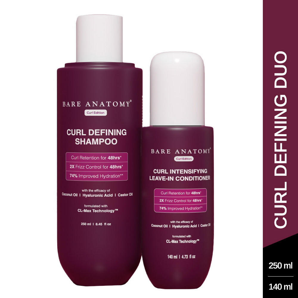 Bare Anatomy Curl Defining Shampoo & Leave-In Conditioner Duo | Grocsy